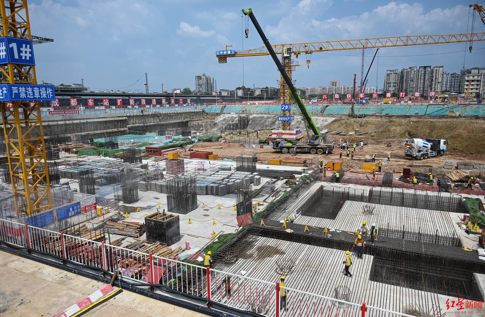火車北站擴能改造進入二階段施工，商貿(mào)大道下穿隧道預計年內(nèi)通車